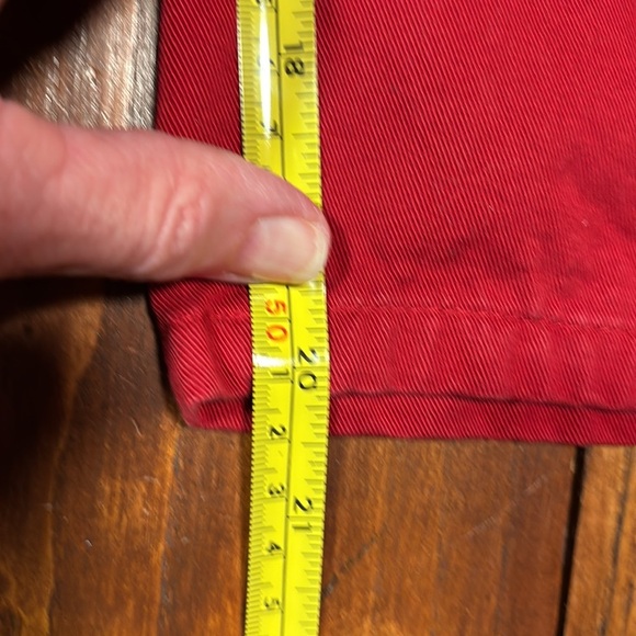 Lauren Jeans Company Ralph Lauren Red Cropped Jeans Size 14 - Picture 11 of 12